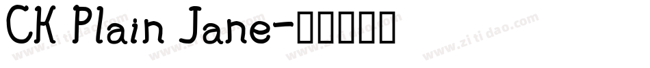 CK Plain Jane字体转换